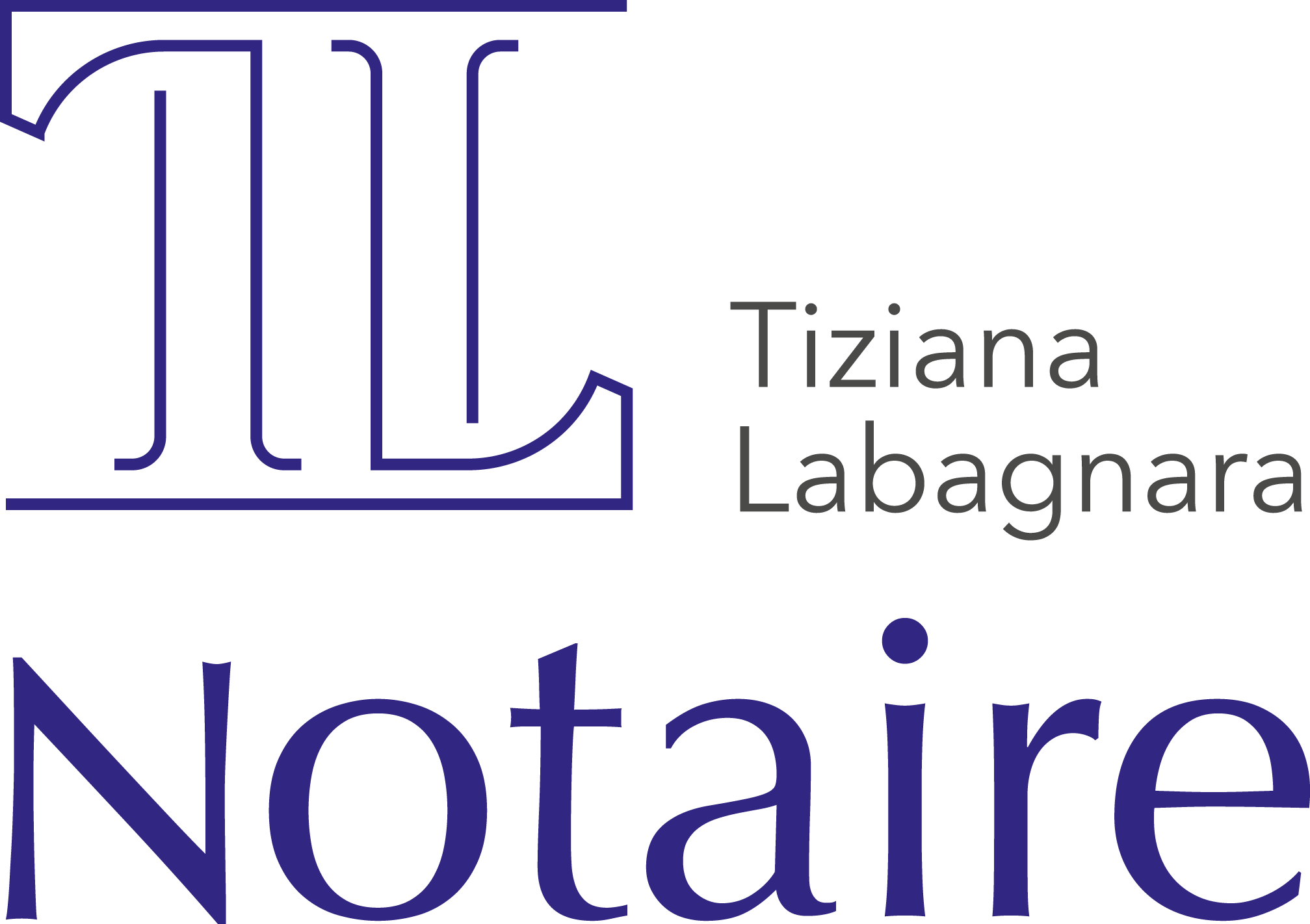logo de TL notaire, étude de maitre Tiziana Labagnara à Gland